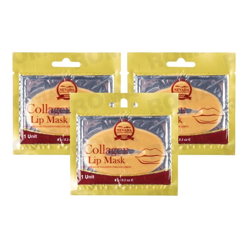 NEVADA NATURAL PRODUCTS - PACK 3 MASCARILLA DE LABIOS CON COLÁGENO 1 UND NEVADA