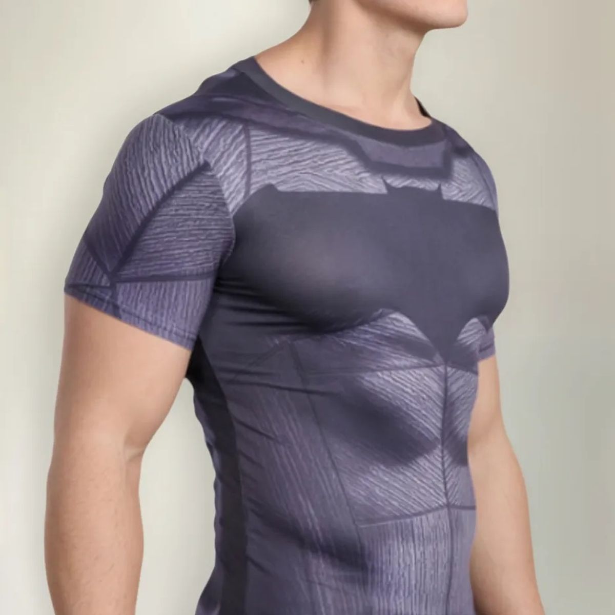 GENERICO - POLO COMPRESION BATMAN AZUL HALLOWEEN
