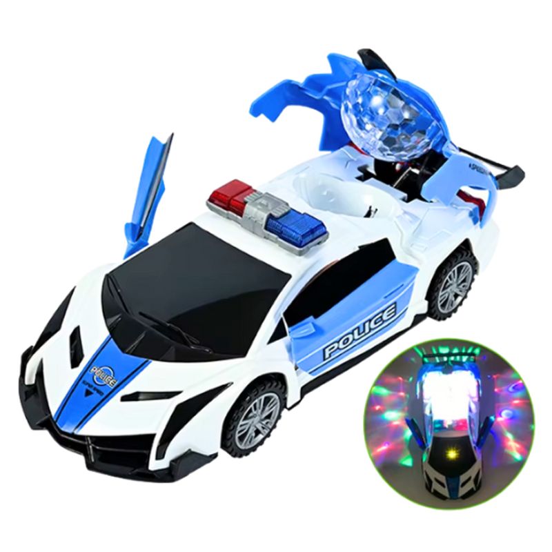 GENERICO - Vehículo de Juguete Policial Interactivo Luces Giratorias