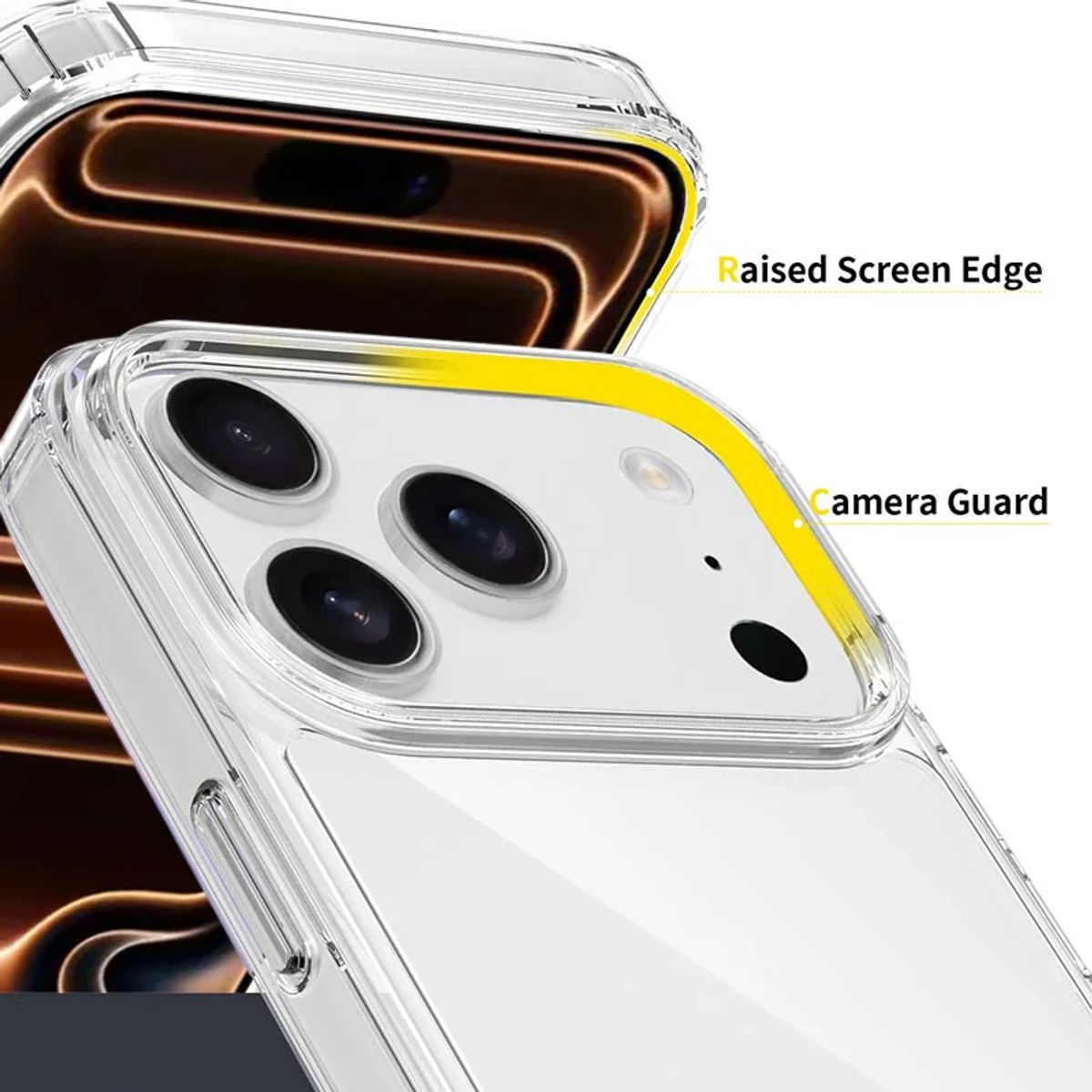 GENERICO - CASE FUNDA IPHONE 17 PRO MAX TRANSPARENTE