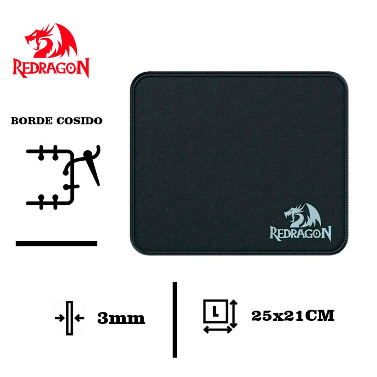 REDRAGON - Mouse Pad gamer Redragon FLICK S P029 25 x 21 cm