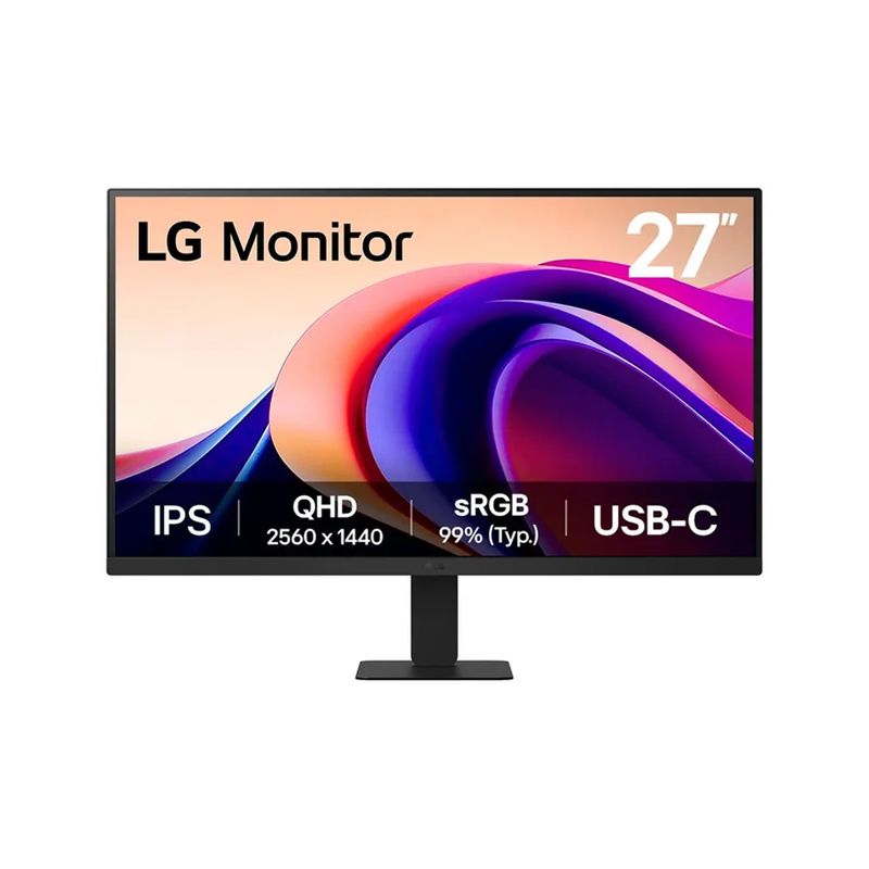 LG - Monitor LG 27 QHD IPS 100 Hz con HDMI y USB-C ideal para gamers y p