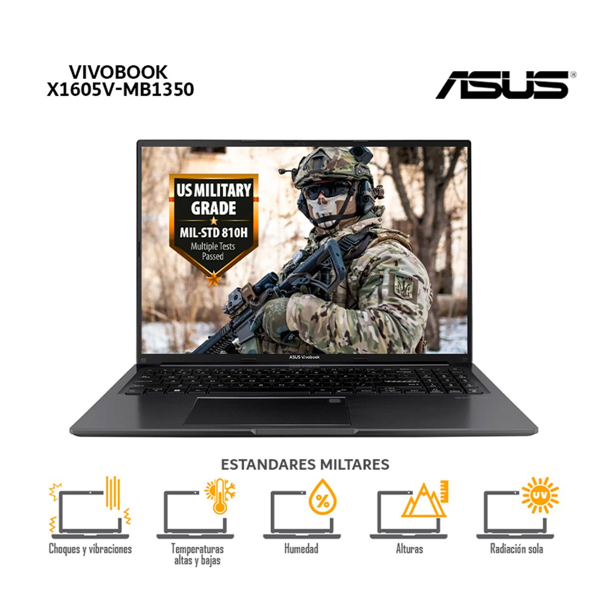 ASUS - Laptop Asus Vivobook X1605V-MB1350 Ci5 13420H 16Gb Ram 512Gb SSD 16” FHD