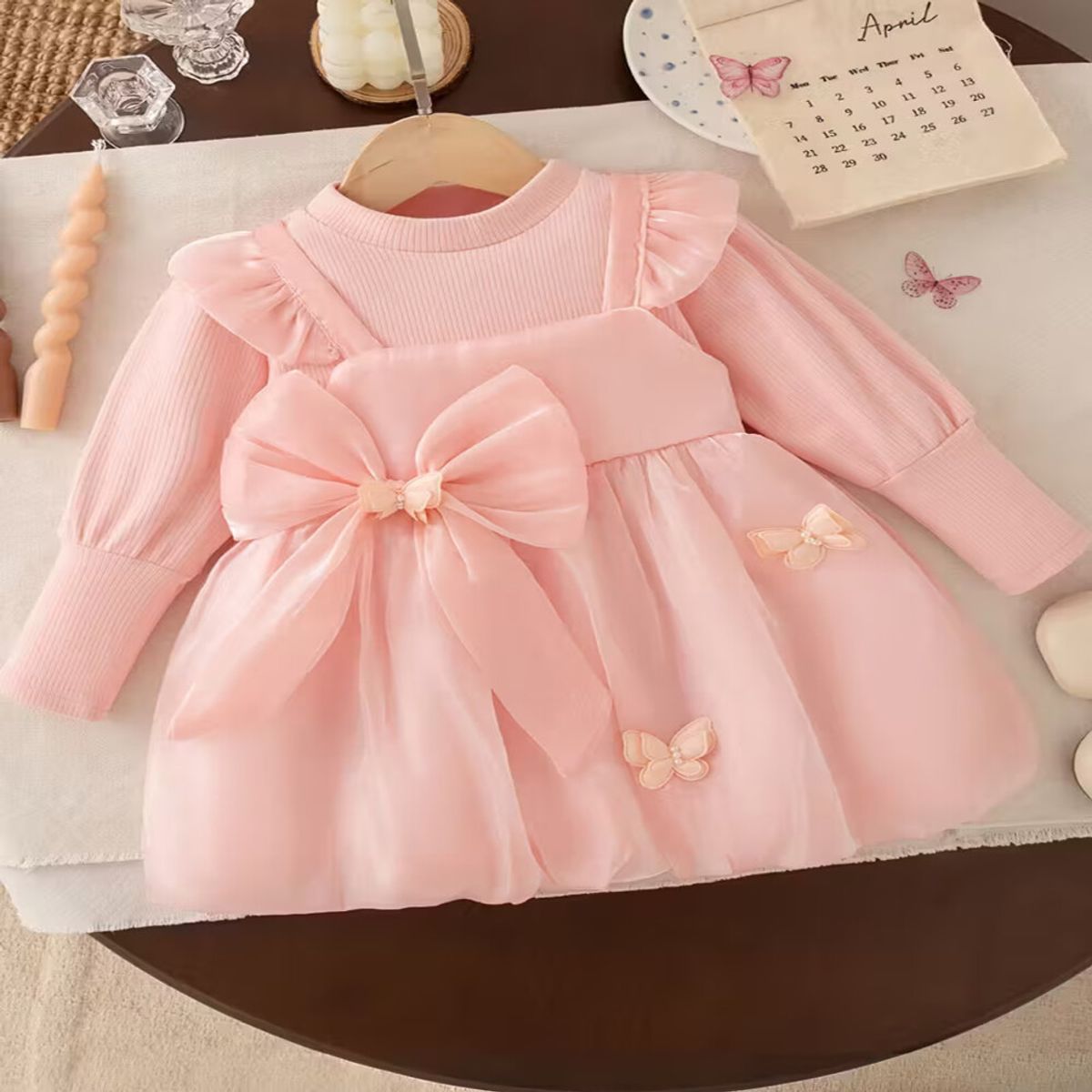 GENERICO - VESTIDO PARA NIÑA BEBE PARA FIESTA DE CUMPLEAÑOS