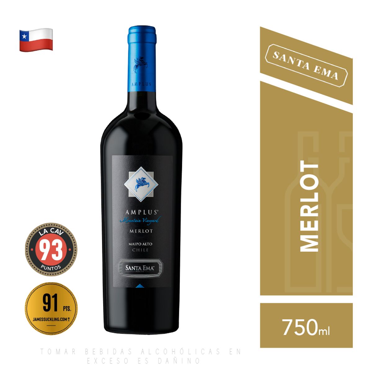 SANTA EMA - Vino Amplus Santa Ema - Merlot Mountain Vineyard