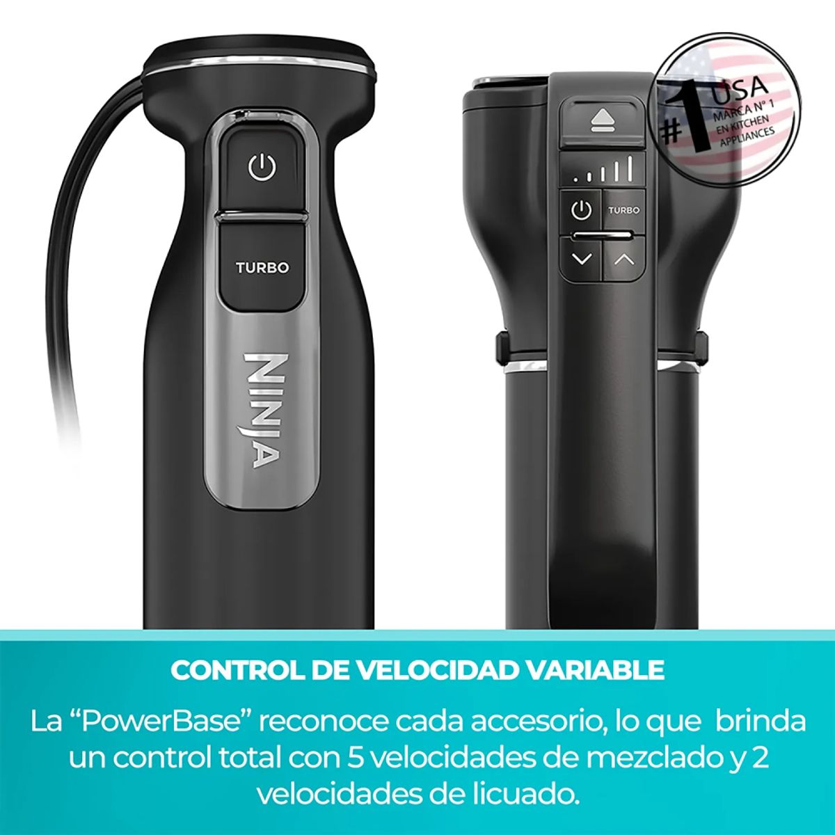 NINJA - NINJA Batidora De Mano 2 En 1 Ninja Foodi Ci100