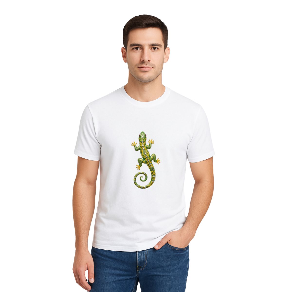 AQUA&MODA - Polo Clasico Unisex Logo Salamandra Naranja POSAN