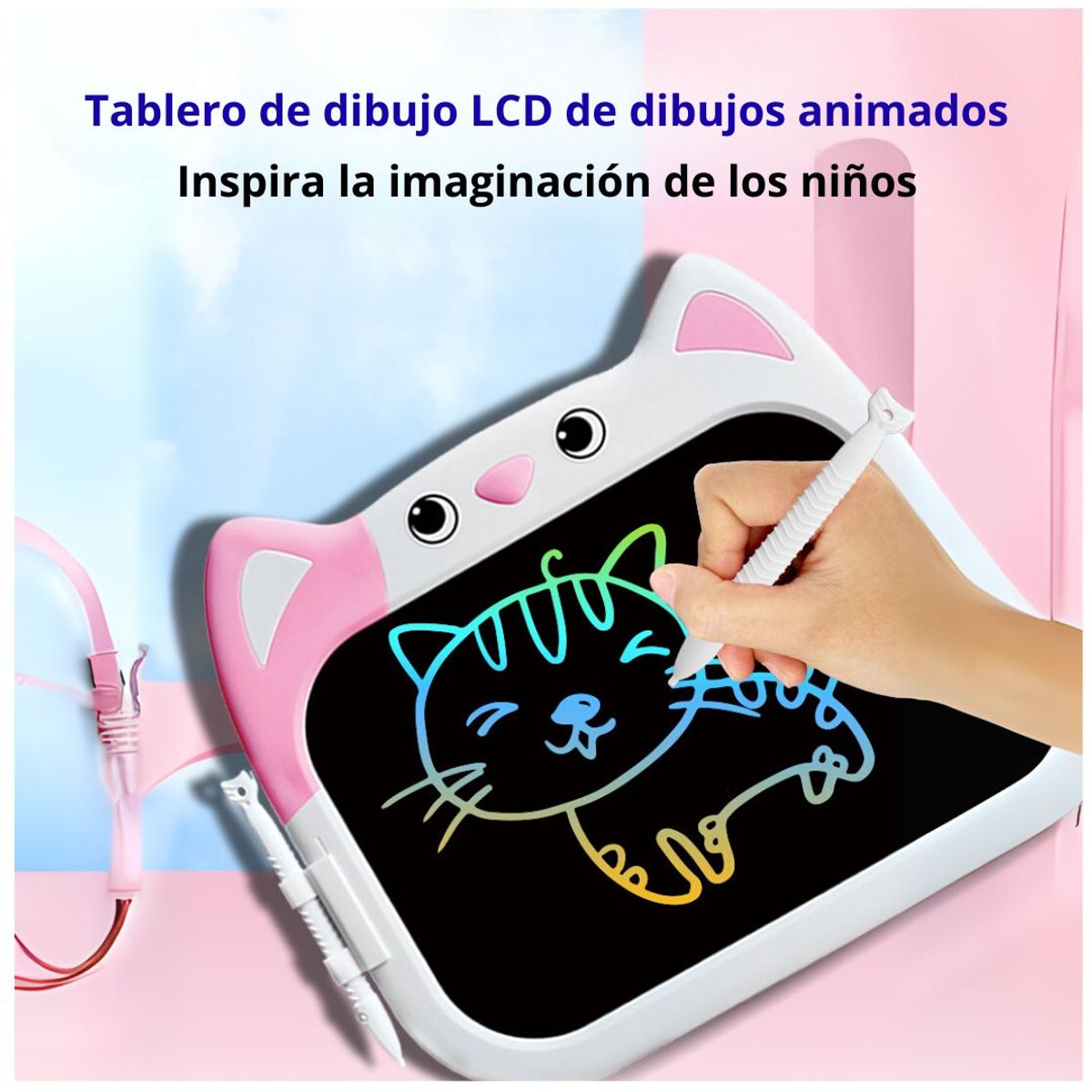 GENERICO - Tableta de Escritura LCD 10” Infantil con Diseño de Gato
