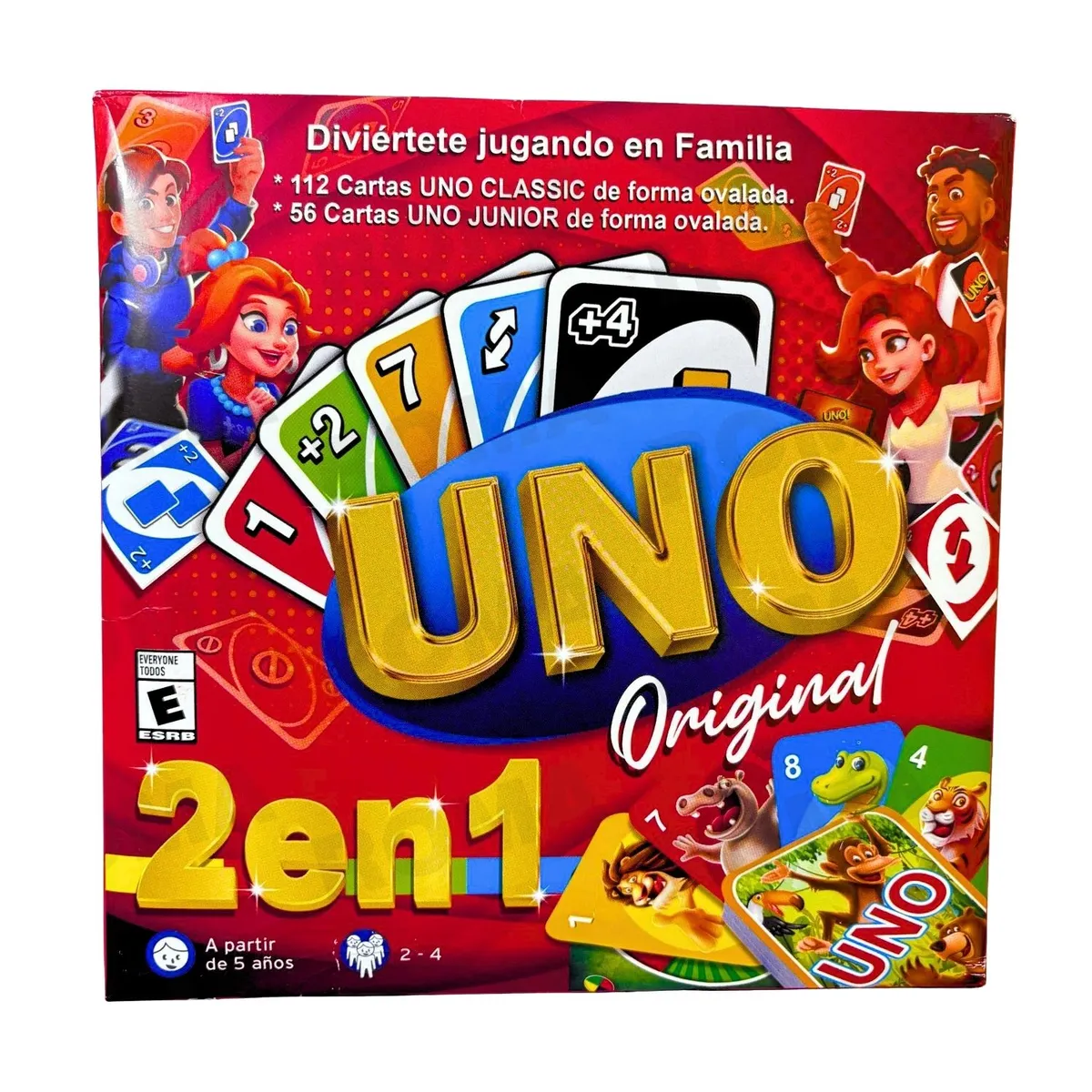GENERICO - UNO CLÁSICO + UNO JUNIOR - JUEGO DE CARTAS