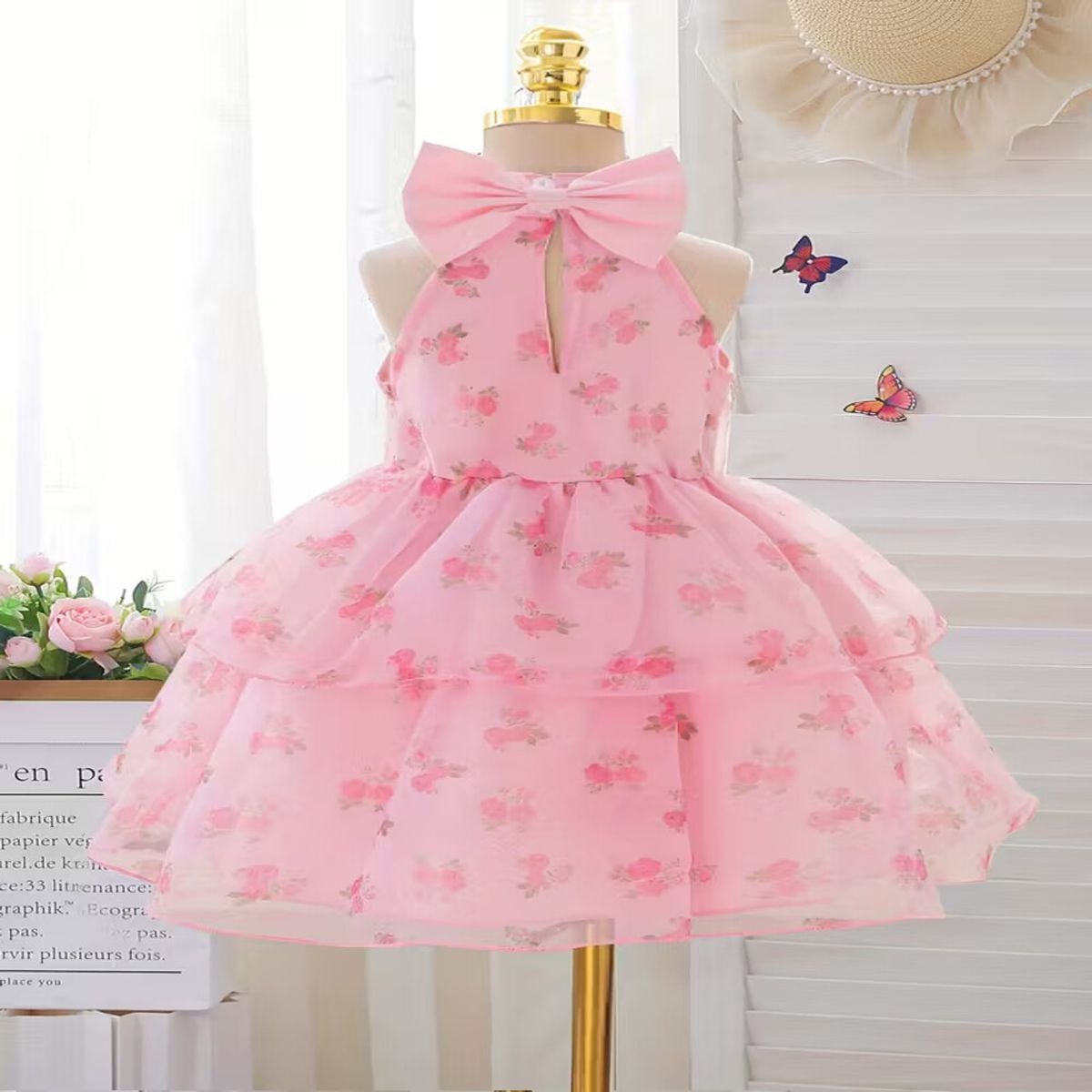 GENERICO - VESTIDO PARA NIÑA BEBE PARA FIESTA DE CUMPLEAÑOS