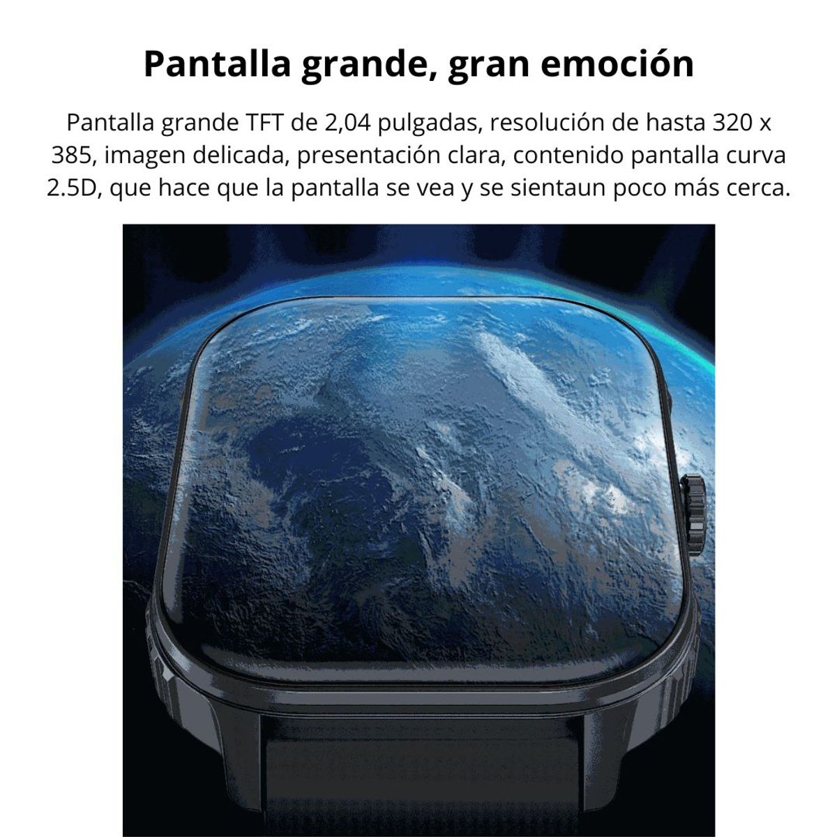 GENERICO - Reloj Inteligente con Llamadas Notificaciones y Monitoreo de Salud