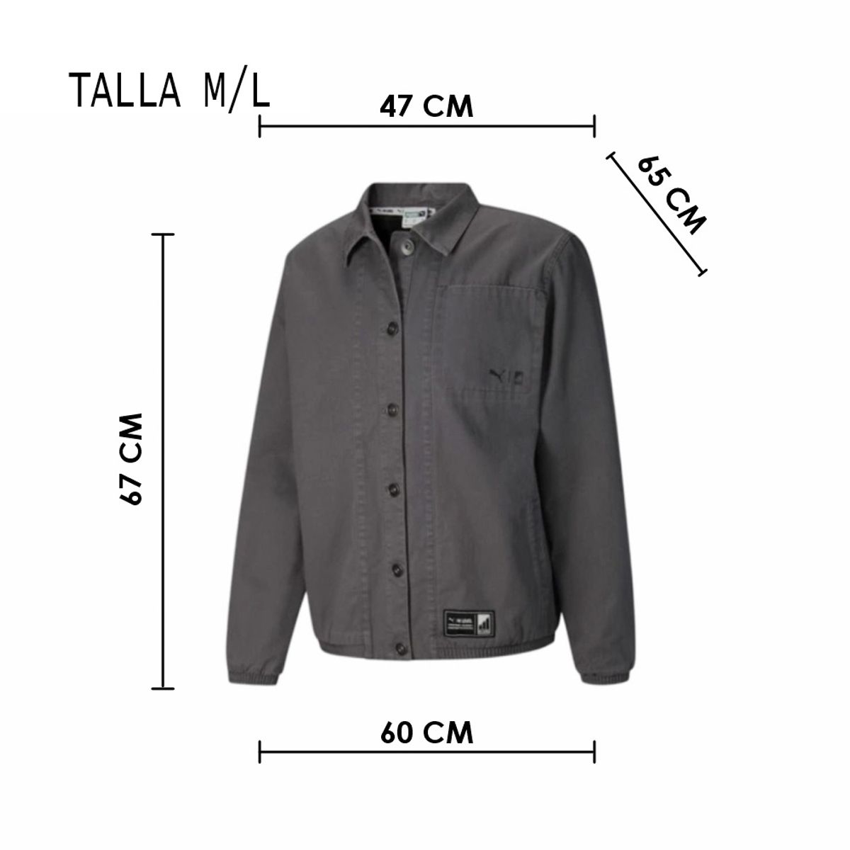 GENERICO - Camisa Gruesa Talla Americana Cordae X Talla ML