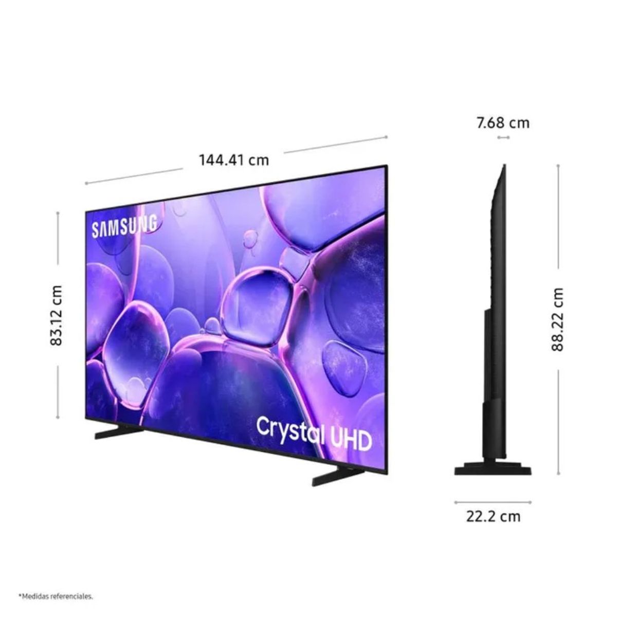 SAMSUNG - TELEVISOR SAMSUNG 65 Crystal UHD 4K U8000F Smart TV 2025 + RACK