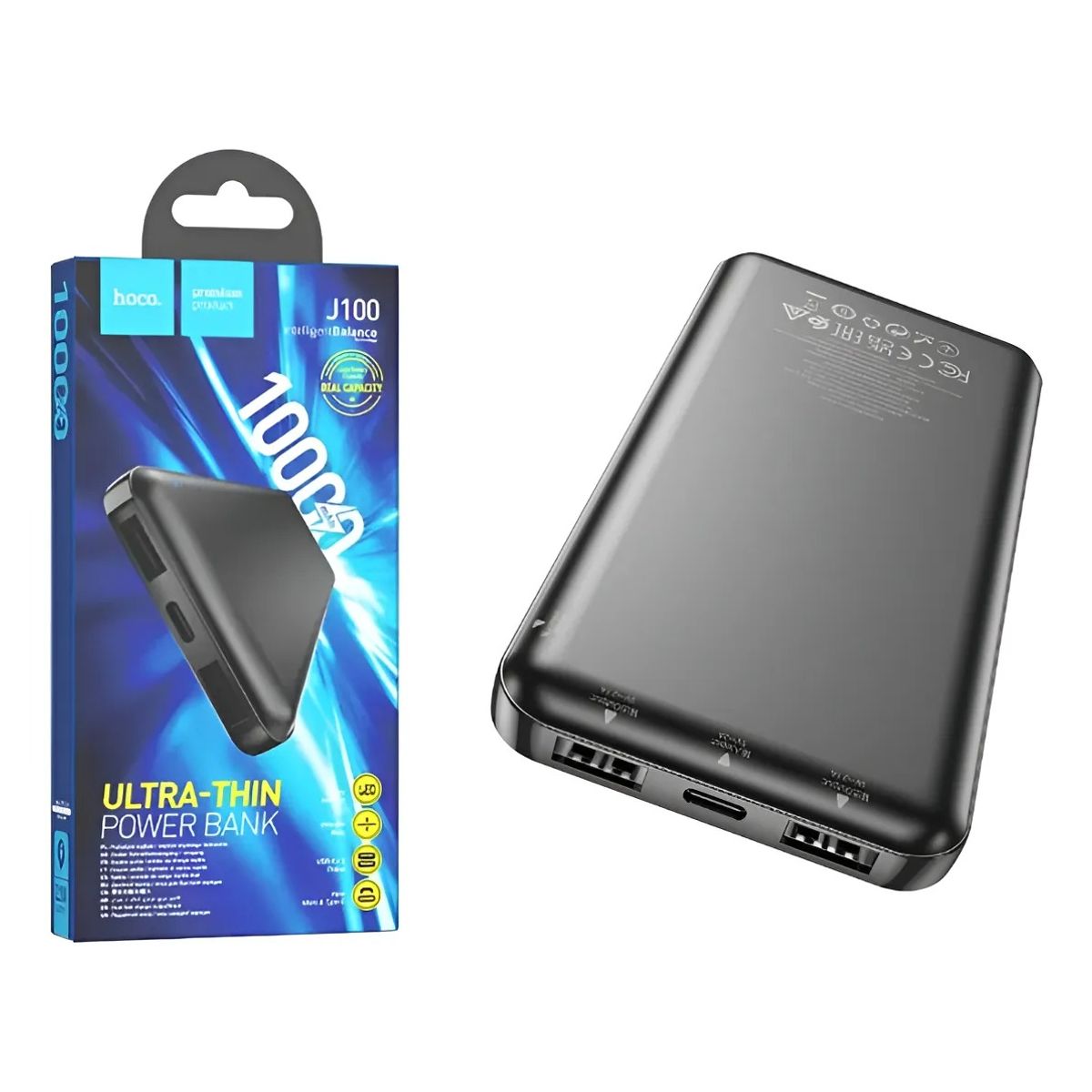 HOCO - Powerbank Hoco De 10000 Mah Ultra-thin Modelo J100