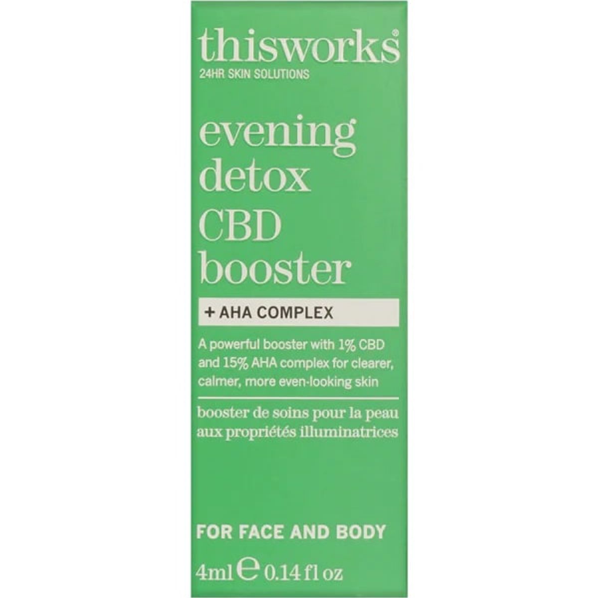 THIS WORKS - Booster Detox Nocturno con CBD + Complejo AHA 4 ml