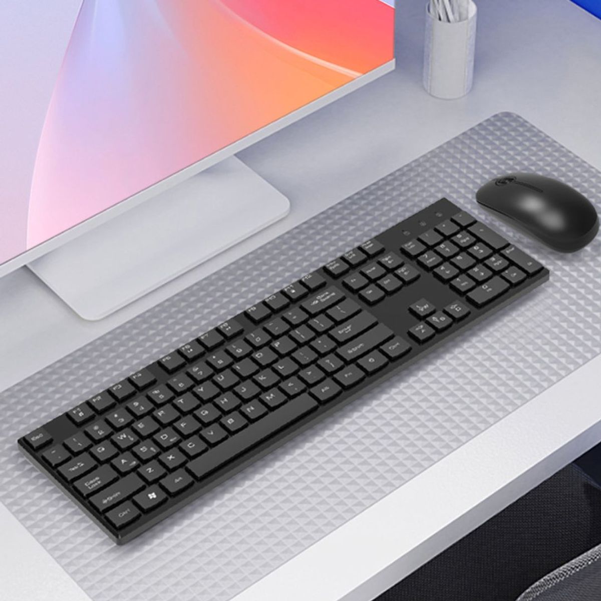 SEISA - Kit Teclado y Mouse Inalámbrico SEISA DN-K88 con Ñ y Conexión Dual