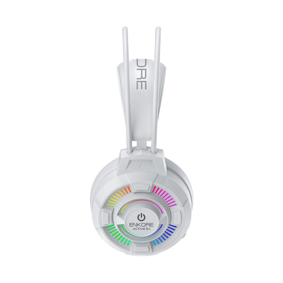 ENKORE - Auricular Gamer Alámbrico Rainbow 5.1 Blanco Enkore Active EKHG1004UW