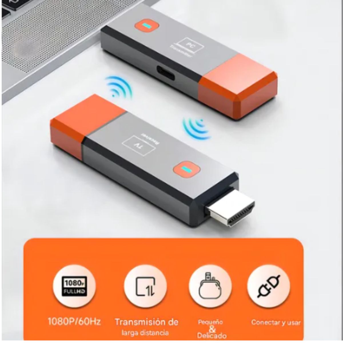 GENERICO - Extender Hdmi Wireless 1080p Audio Video Tx Rx 50metros