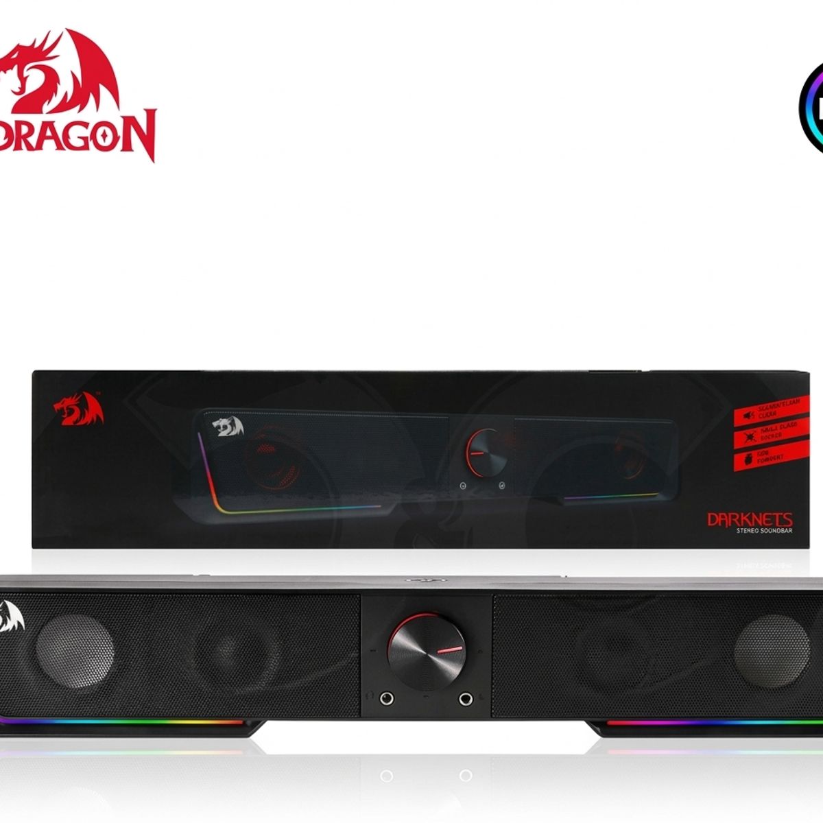 REDRAGON - Parlante REDRAGON DARKNETS GS570 RGB Bluetooth 35mm