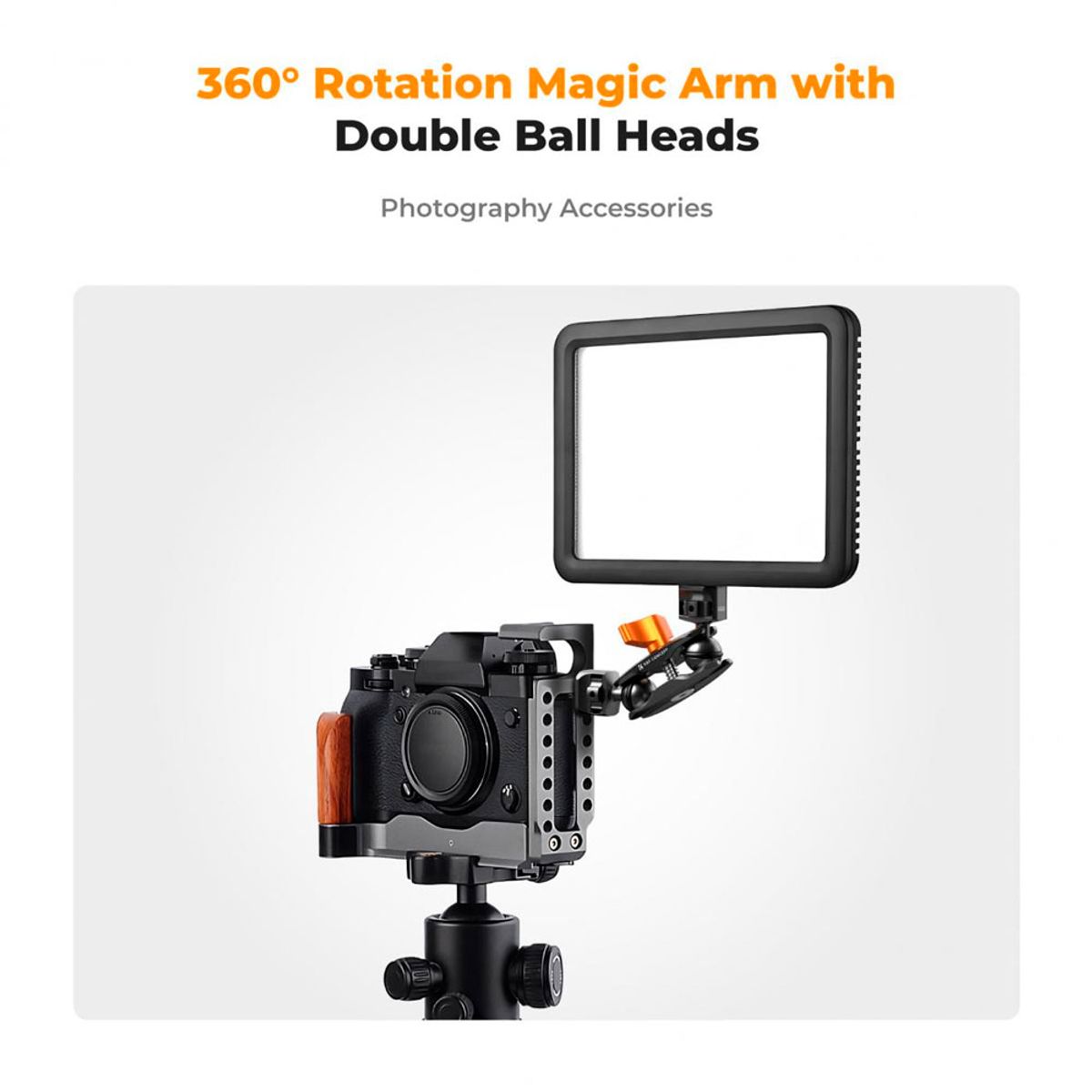 K&F CONCEPT - Brazo con Cabeza Doble Bola K&F Concept  KF31082 MS14