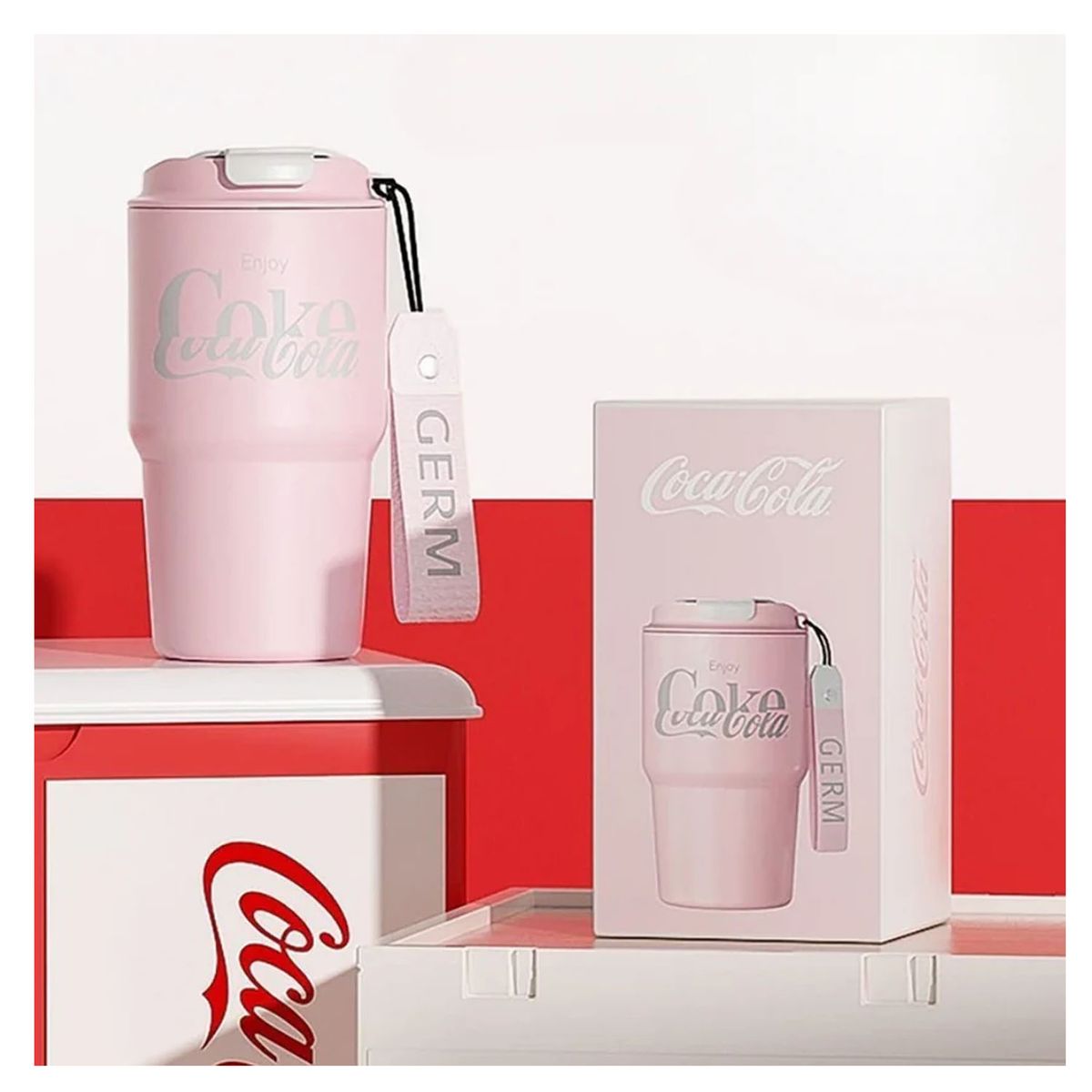 GERM - Vaso Térmico Germ Coca‑Cola 590ml Rosado Coral