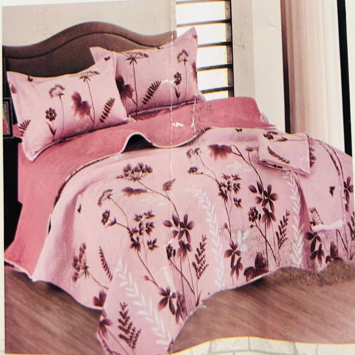 MINGDA - Set de Cobertor 2pz + Juego de sabanas + fundas 100%  Calidad