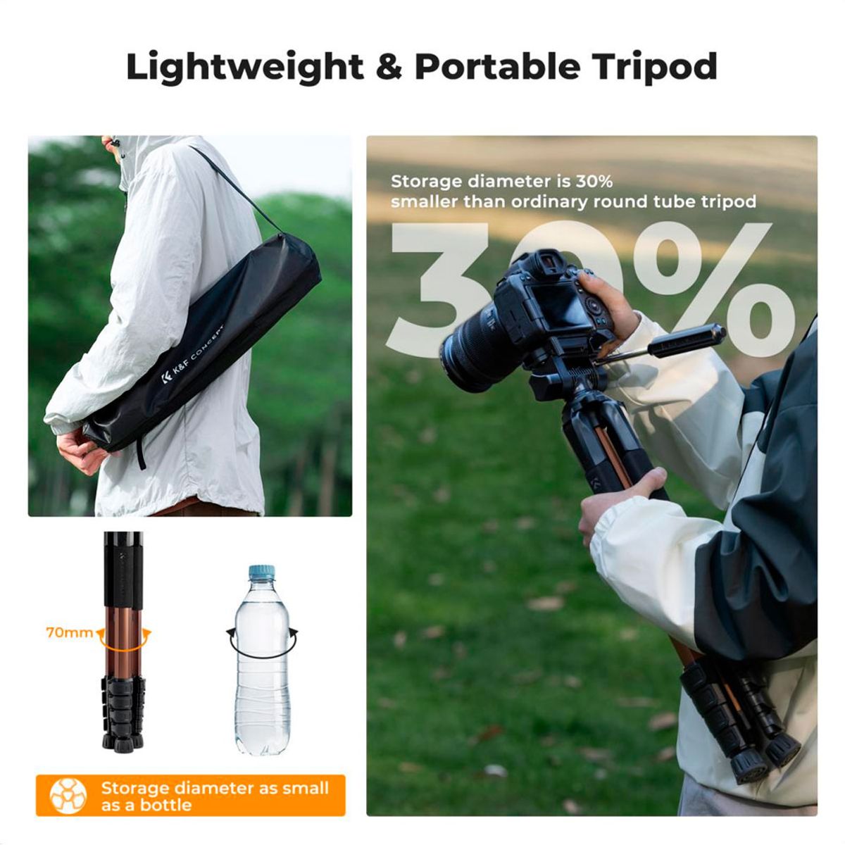 K&F CONCEPT - Tripode K&F Concept  KF09156 - S255A3+BV01