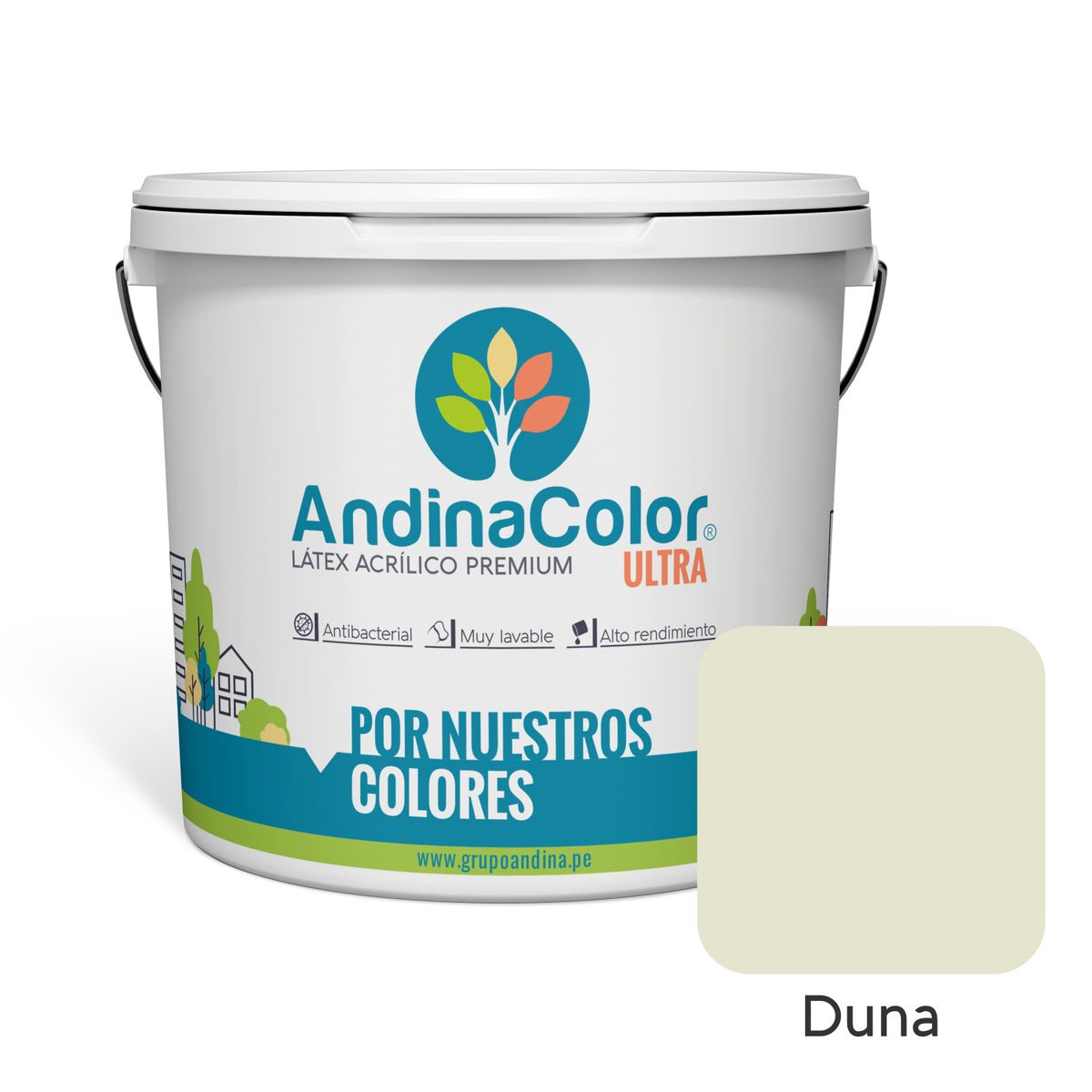 ANDINACOLOR - PINTURA ANDINACOLOR ULTRA LATEX DUNA 1 GALON