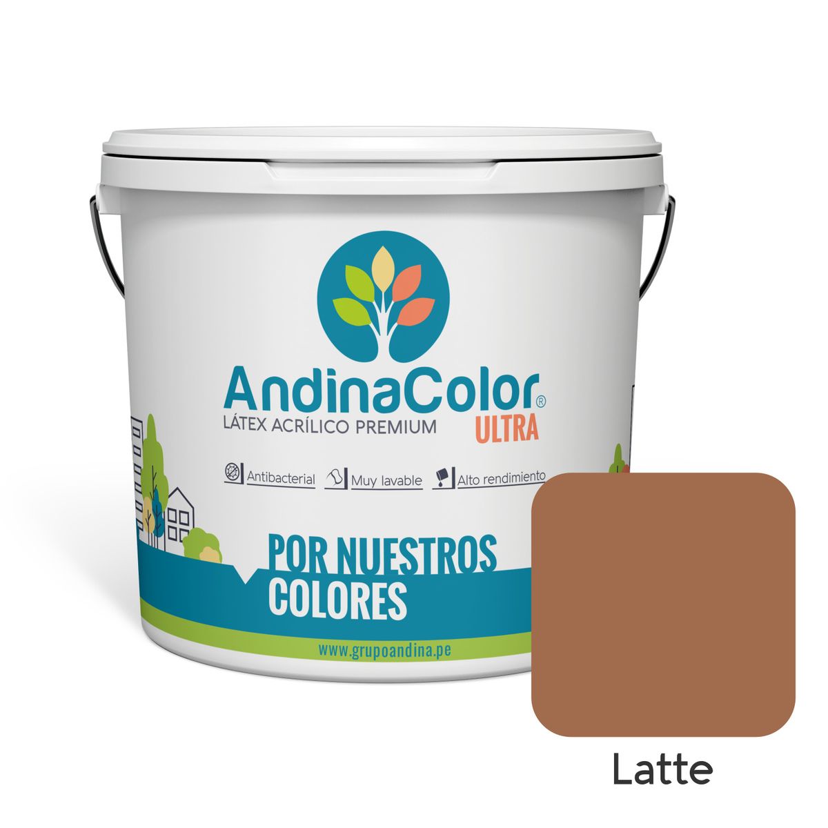 ANDINACOLOR - PINTURA ANDINACOLOR ULTRA LATEX LATTE 1 GALON