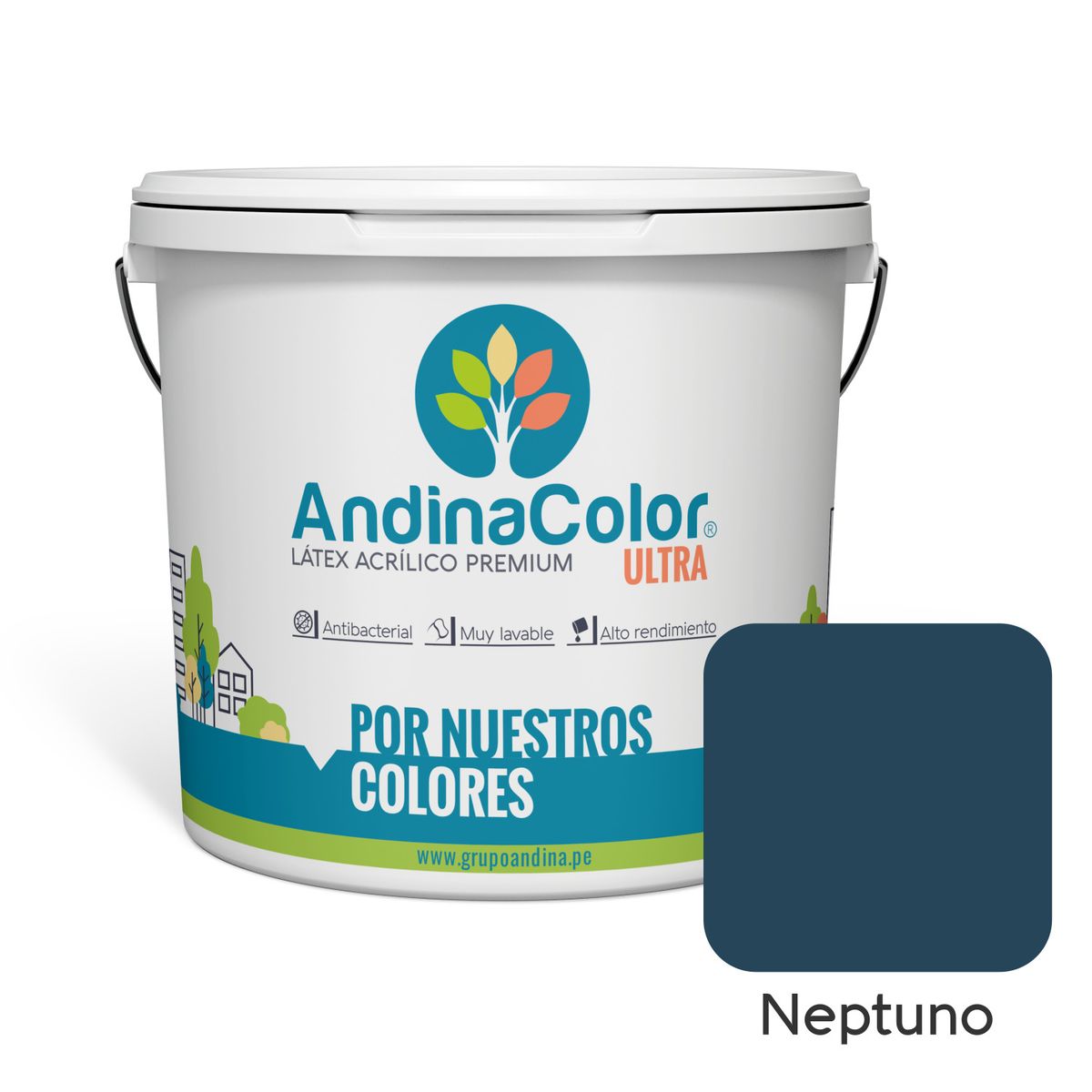 ANDINACOLOR - PINTURA ANDINACOLOR ULTRA LATEX NEPTUNO 1 GALON