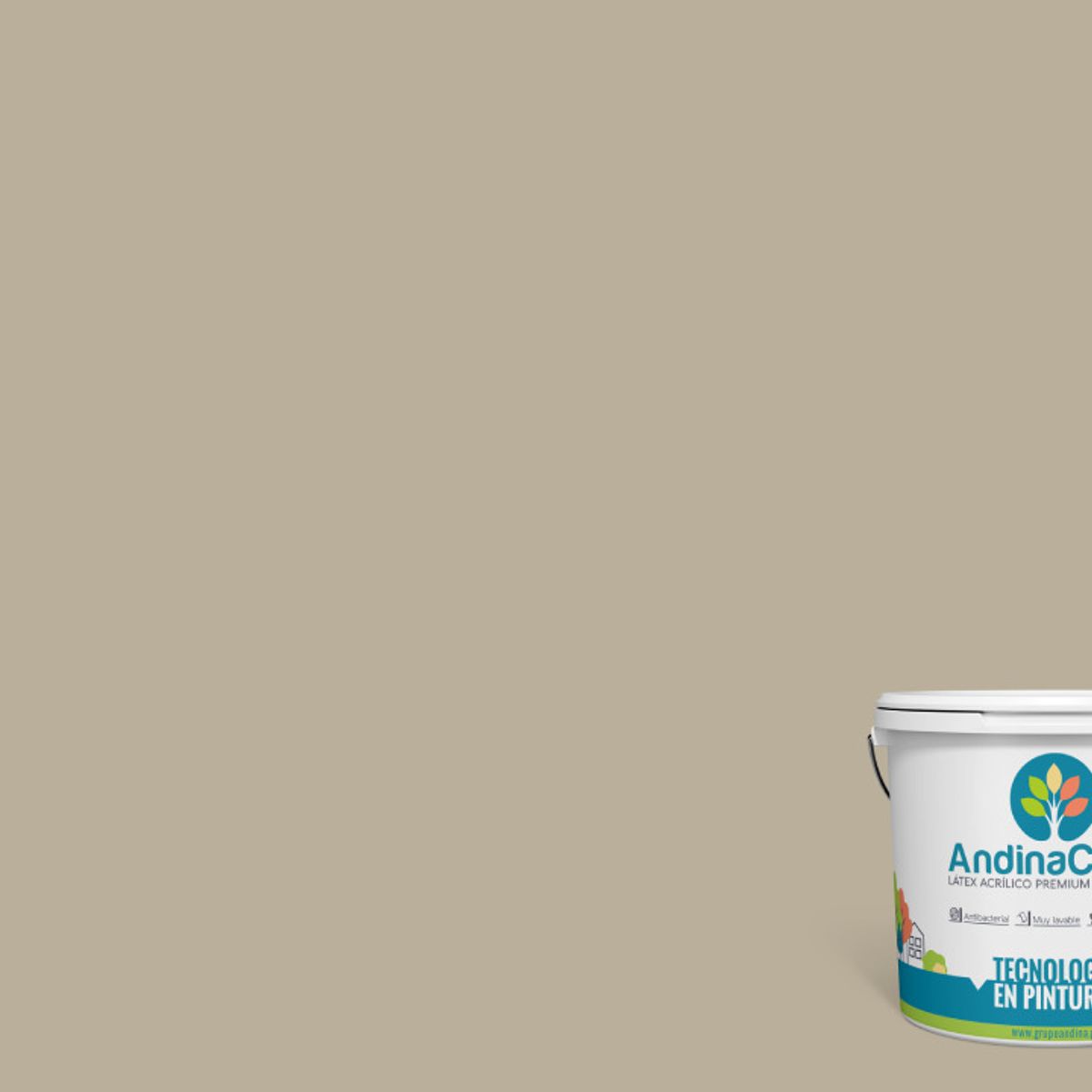 ANDINACOLOR - PINTURA ANDINACOLOR ULTRA LATEX TERRA 1 GALON