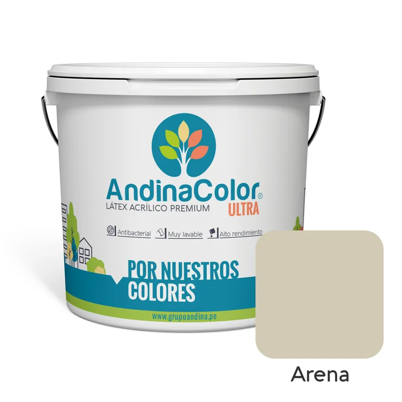 ANDINACOLOR - PINTURA ANDINACOLOR ULTRA LATEX ARENA 1 GALON