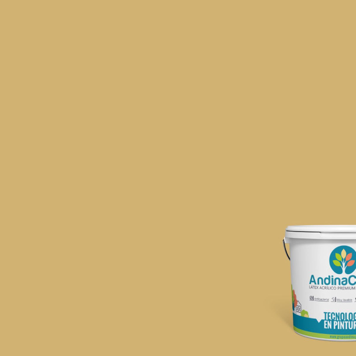 ANDINACOLOR - PINTURA ANDINACOLOR ULTRA LATEX RATTAN 1 GALON