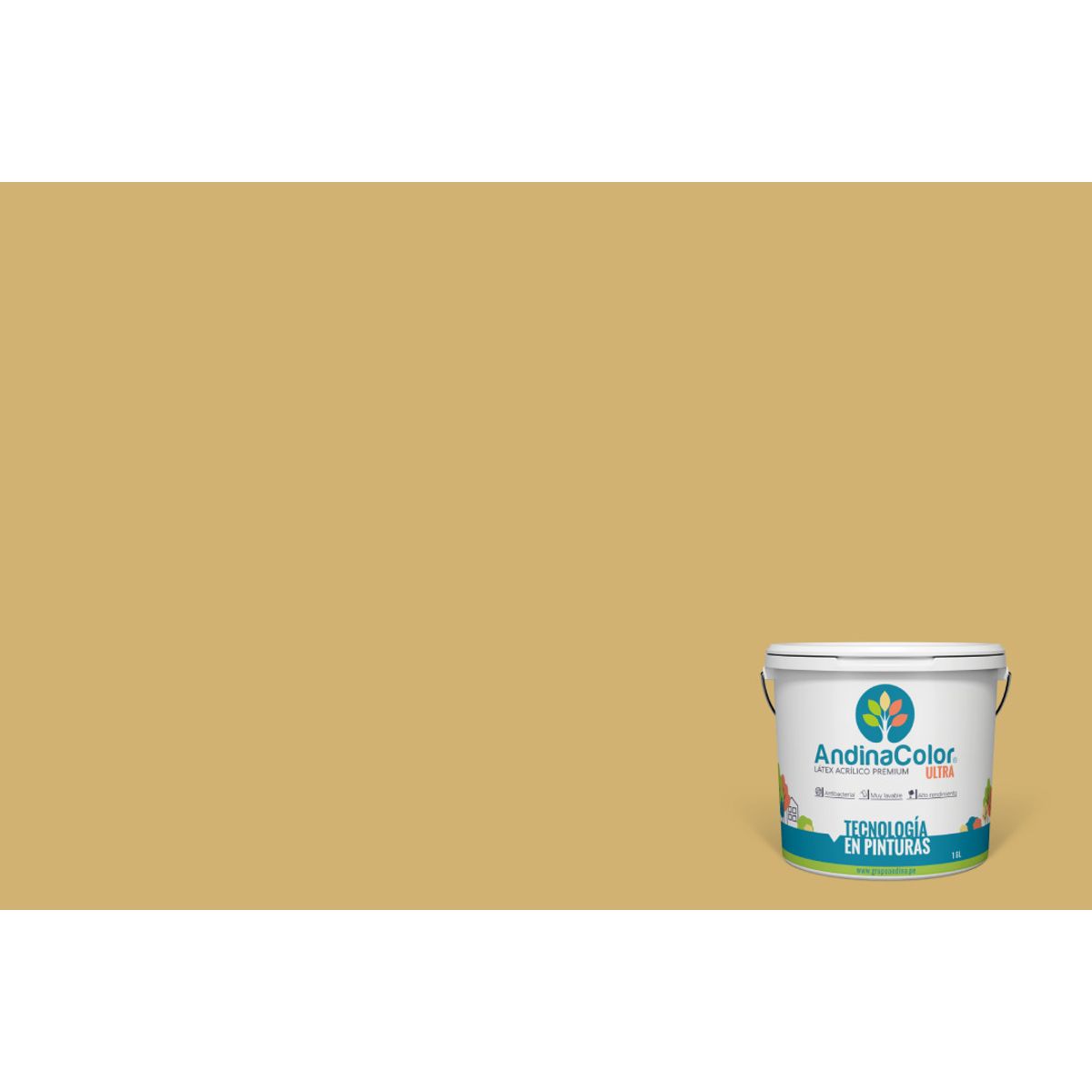 ANDINACOLOR - PINTURA ANDINACOLOR ULTRA LATEX RATTAN 1 GALON