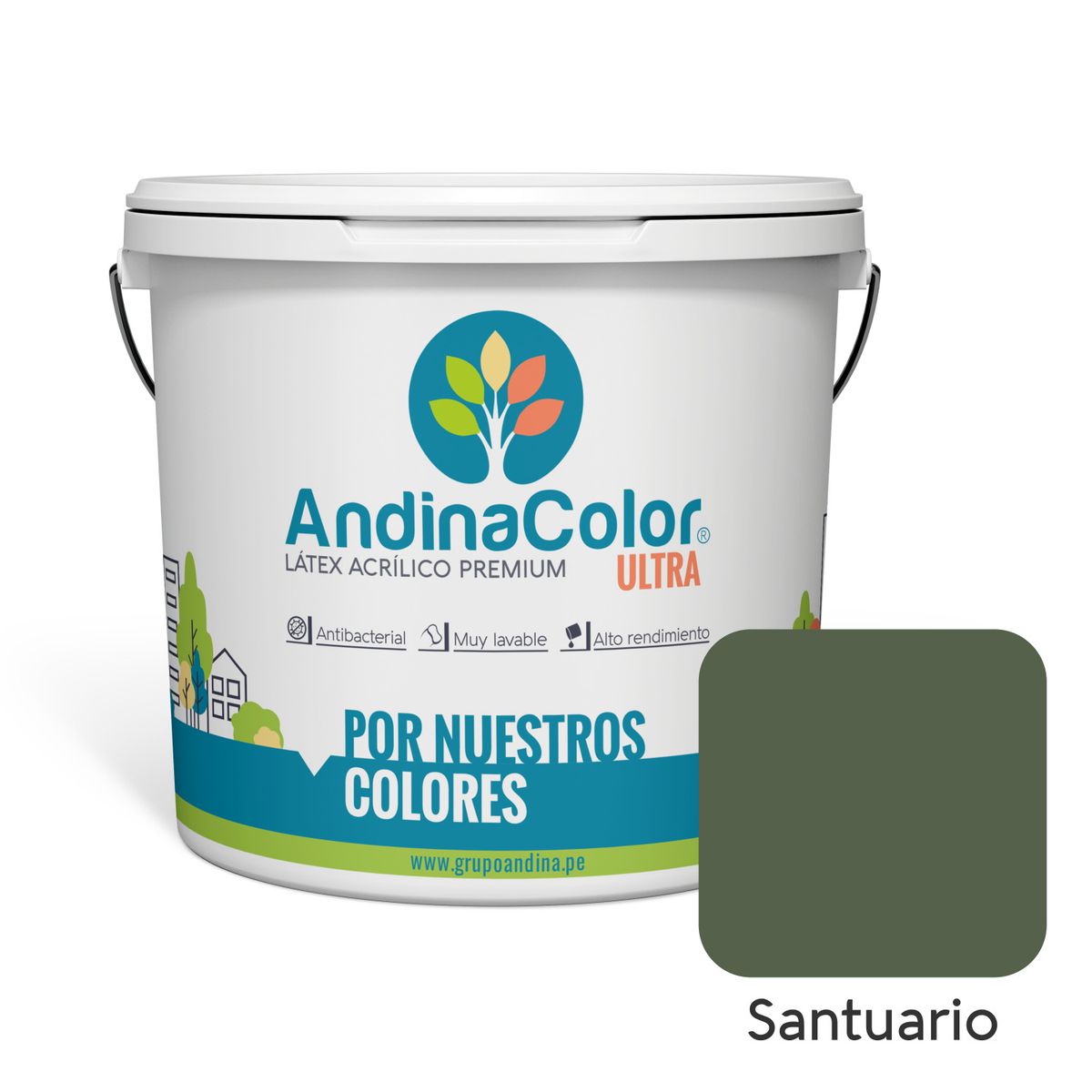 ANDINACOLOR - PINTURA ANDINACOLOR ULTRA LATEX SANTUARIO 1 GALON