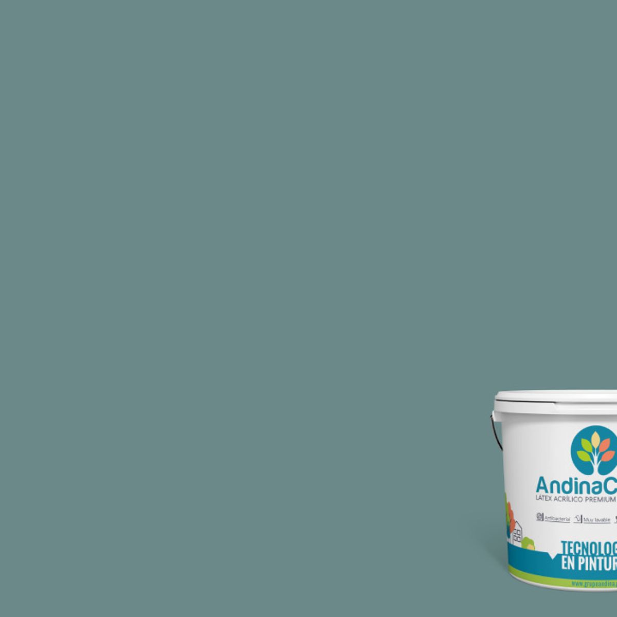 ANDINACOLOR - PINTURA ANDINACOLOR ULTRA LATEX TEAL 1 GALON