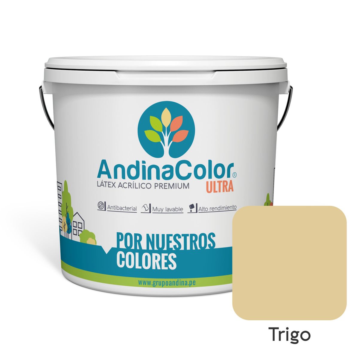 ANDINACOLOR - PINTURA ANDINACOLOR ULTRA LATEX TRIGO 1 GALON