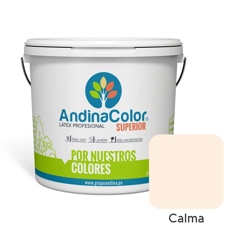 ANDINACOLOR - PINTURA ANDINACOLOR SUPERIOR CALMA LATEX  1 GALON