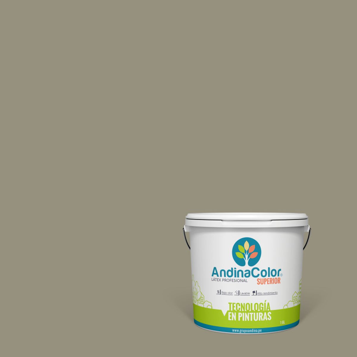 ANDINACOLOR - PINTURA ANDINACOLOR SUPERIOR NEBLINA LATEX  1 GALON