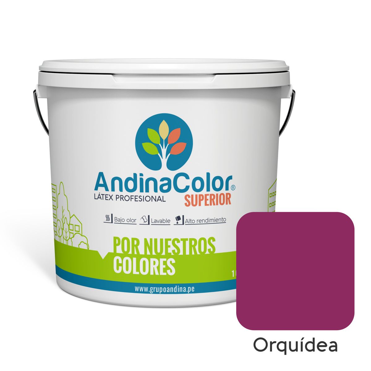 ANDINACOLOR - PINTURA ANDINACOLOR SUPERIOR ORQUIDEA LATEX  1 GALON