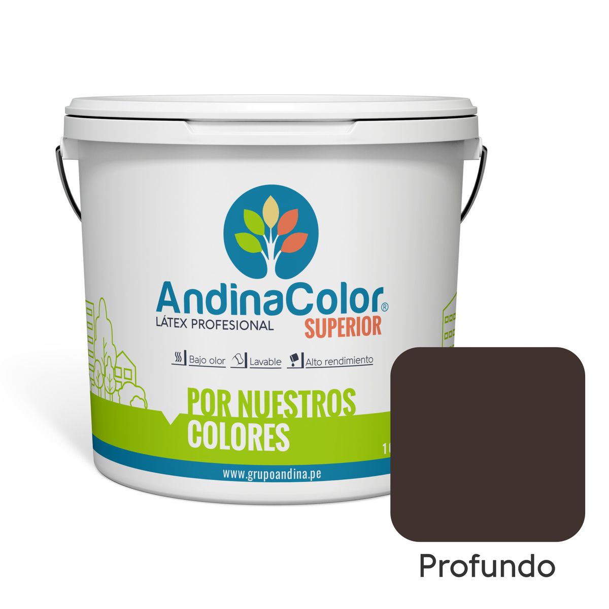 ANDINACOLOR - PINTURA ANDINACOLOR SUPERIOR PROFUNDO LATEX  1 GALON