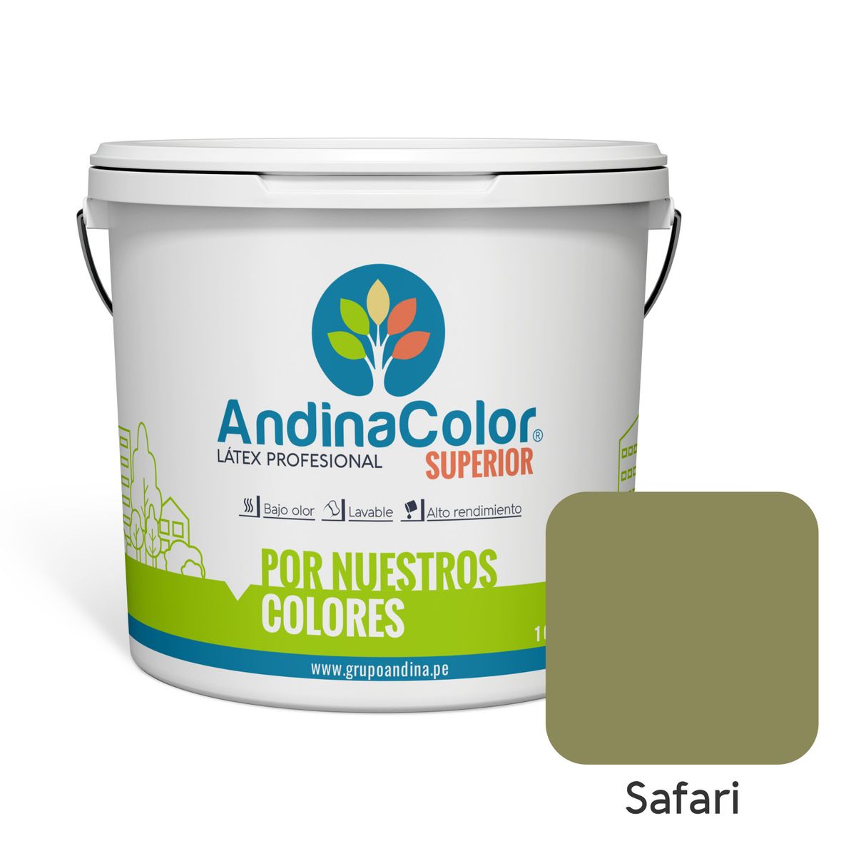 ANDINACOLOR - PINTURA ANDINACOLOR SUPERIOR SAFARI LATEX  1 GALON