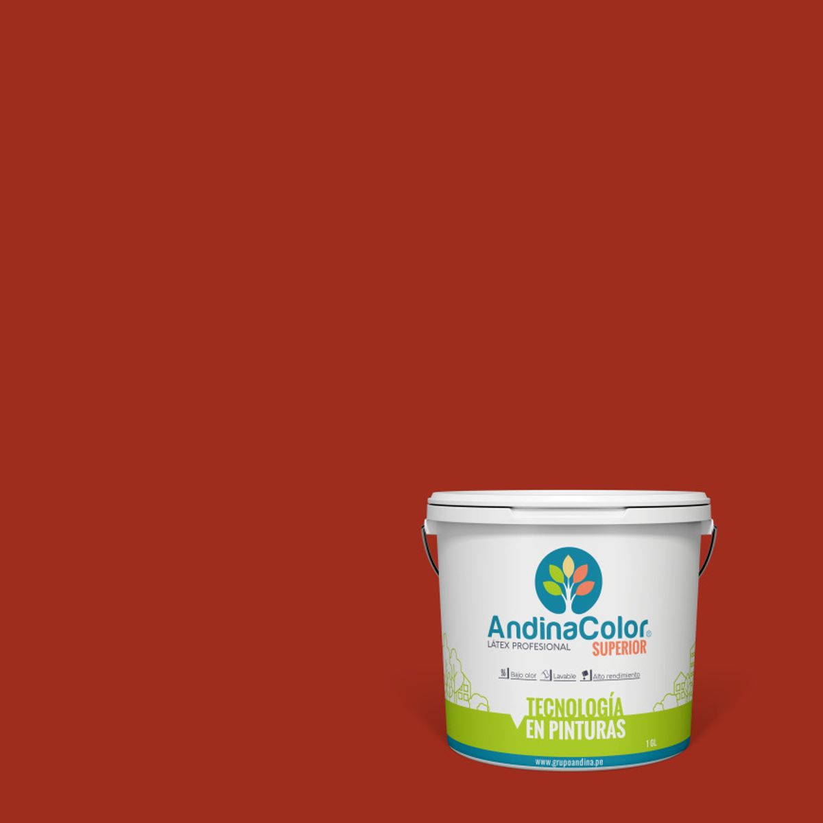 ANDINACOLOR - PINTURA ANDINACOLOR SUPERIOR TERRACOTA LATEX  1 GALON