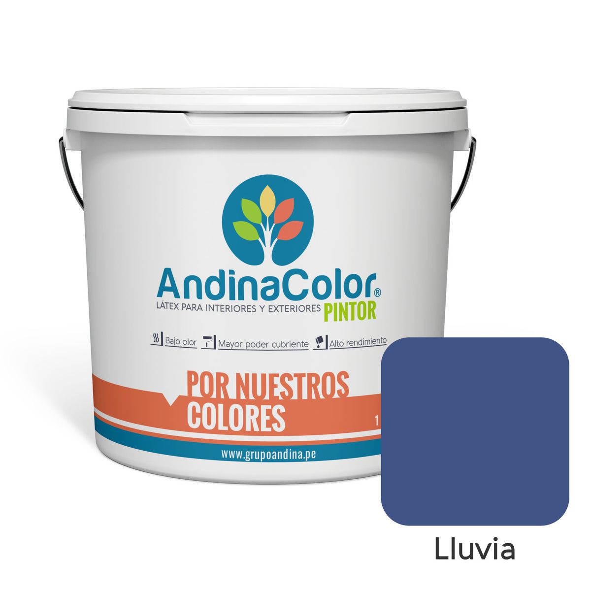 ANDINACOLOR - PINTURA ANDINACOLOR PINTOR LLUVIA LATEX  1 GALON