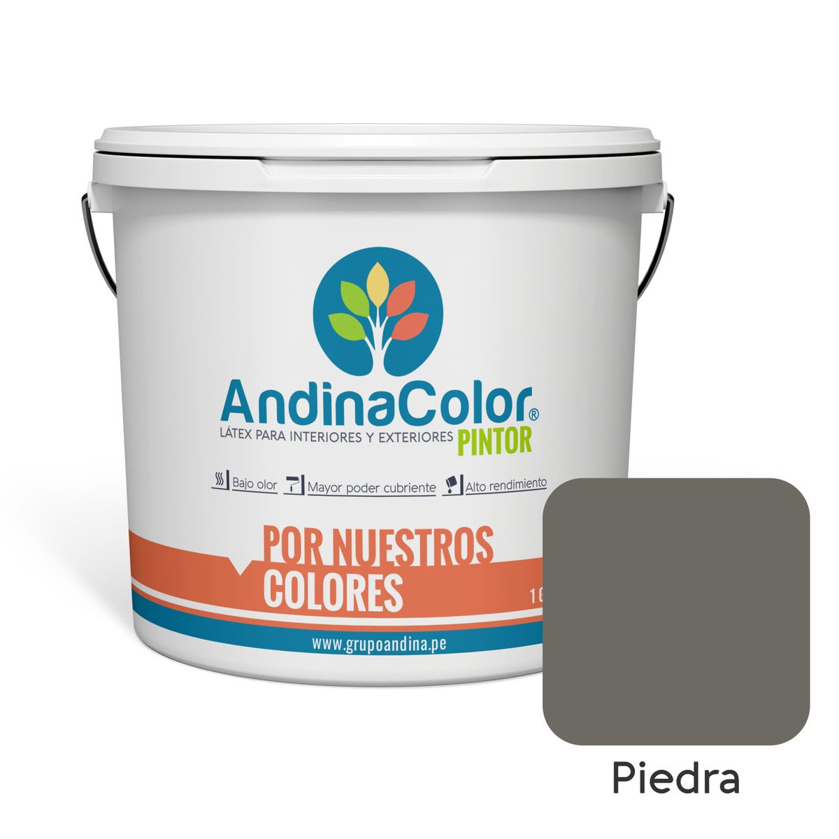 ANDINACOLOR - PINTURA ANDINACOLOR PINTOR PIEDRA LATEX  1 GALON