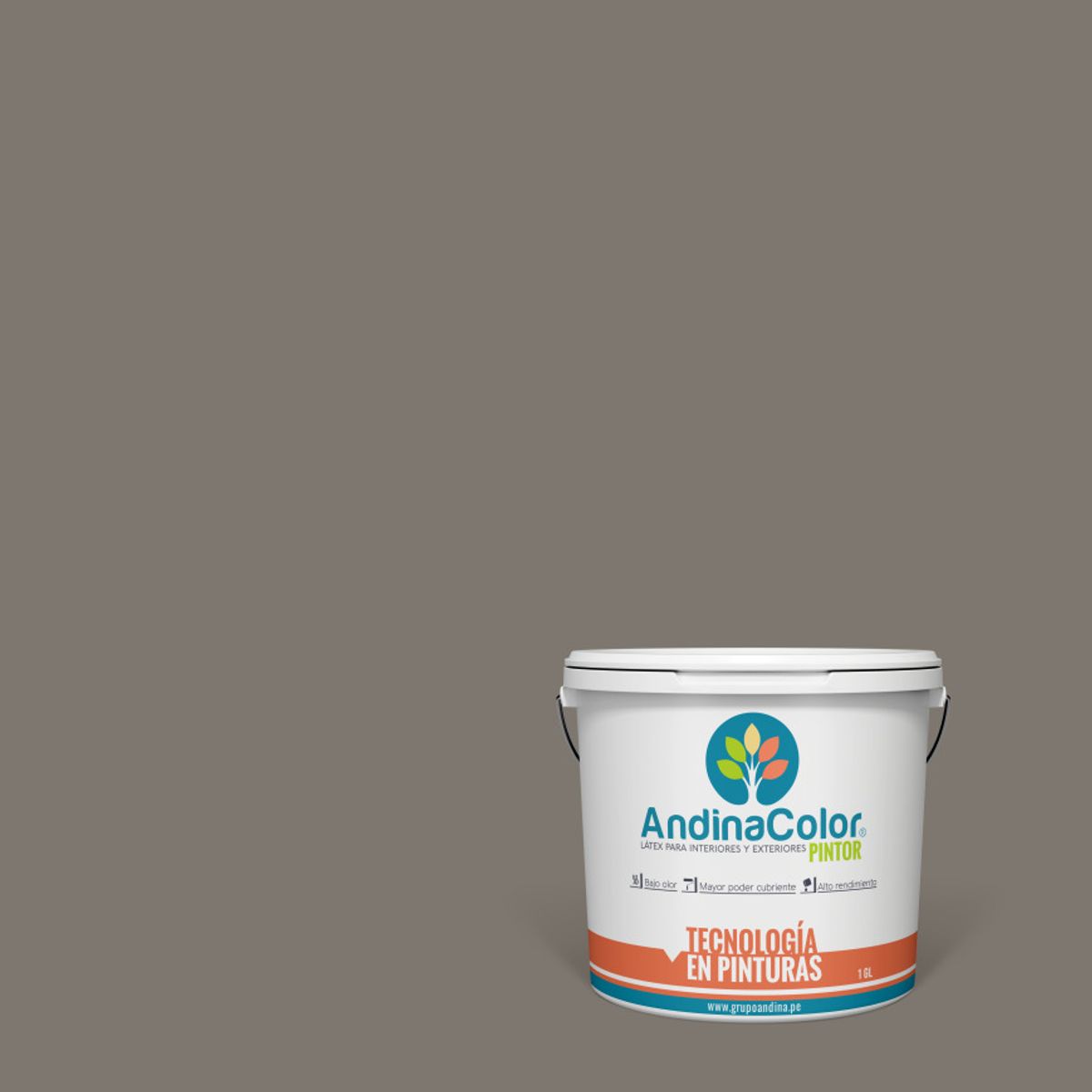 ANDINACOLOR - PINTURA ANDINACOLOR PINTOR PIEDRA LATEX  1 GALON