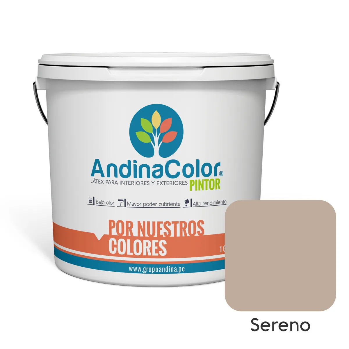ANDINACOLOR - PINTURA ANDINACOLOR PINTOR SERENO LATEX  1 GALON