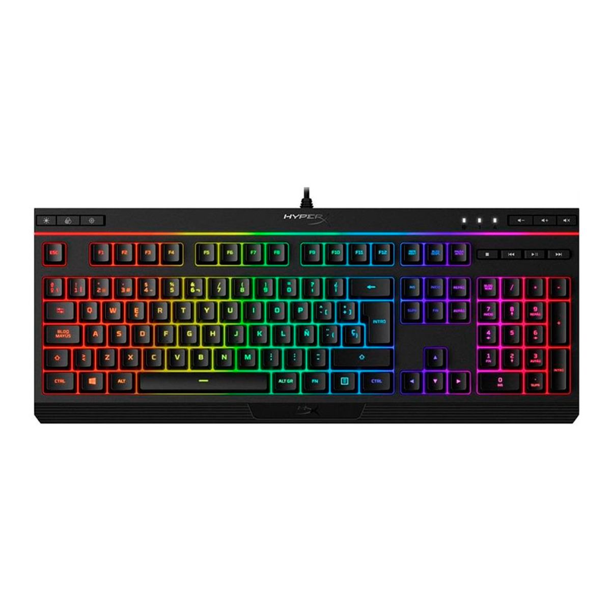 HYPERX - Teclado HyperX Alloy Core RGB Español Negro con Iluminación RGB