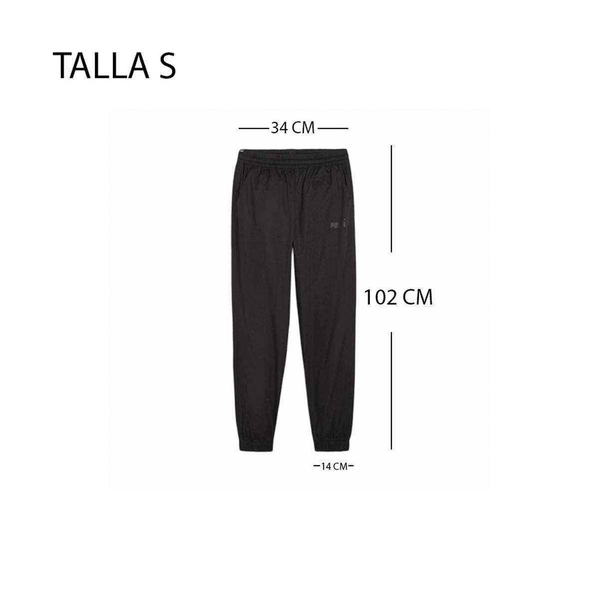 GENERICO - Buzo Esencial Black Hombre Talla S