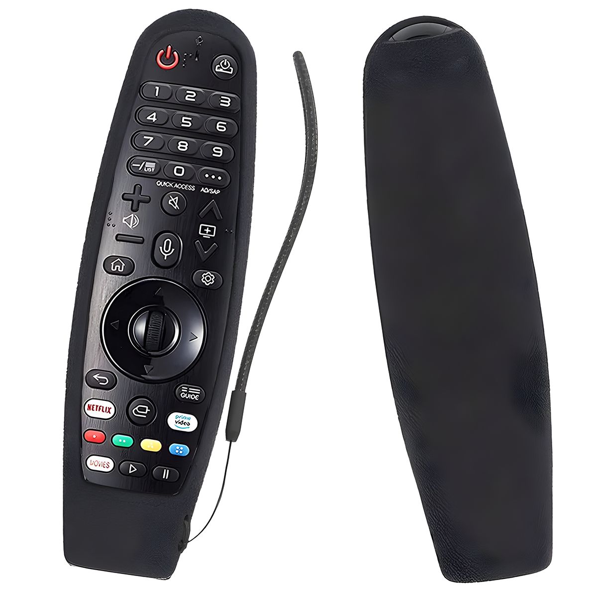 GENERICO - Control Remoto Smart Para Tv Lg Con Comando Por Voz + Funda Negro